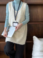 Layered Wool Knit Sweater Dress