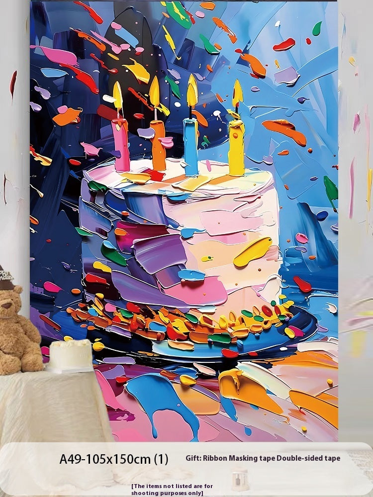Birthday Party Layout Background Wall