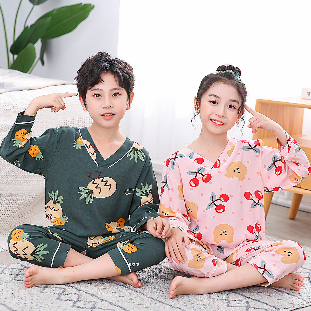 Children's Thin Print Homewear Set