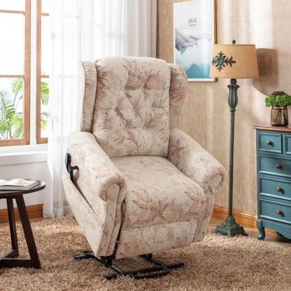 Dual Motor Lift Chair Recliners For Elderly Infinite Position Lay Flat Recliner With Heat Massage Up To 300 LBS Electric Power Lift Recliner Chair Sofa