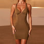 Slim Hip Backless Short Dresses
