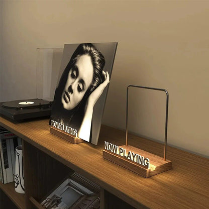 Wooden Vinyl Record Stand