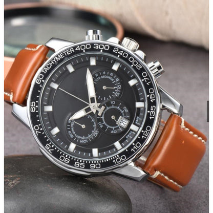 Men's Six-pin Full-function Quartz Watch