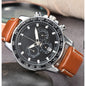 Men's Six-pin Full-function Quartz Watch