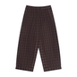 Unisex Plaid Wide Leg Pants 130GSM