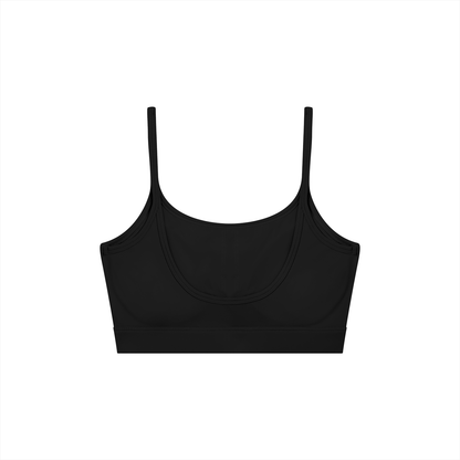 Women's Solid U-Neck Sports Bra