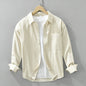 Cotton Simple Long Sleeve Shirt