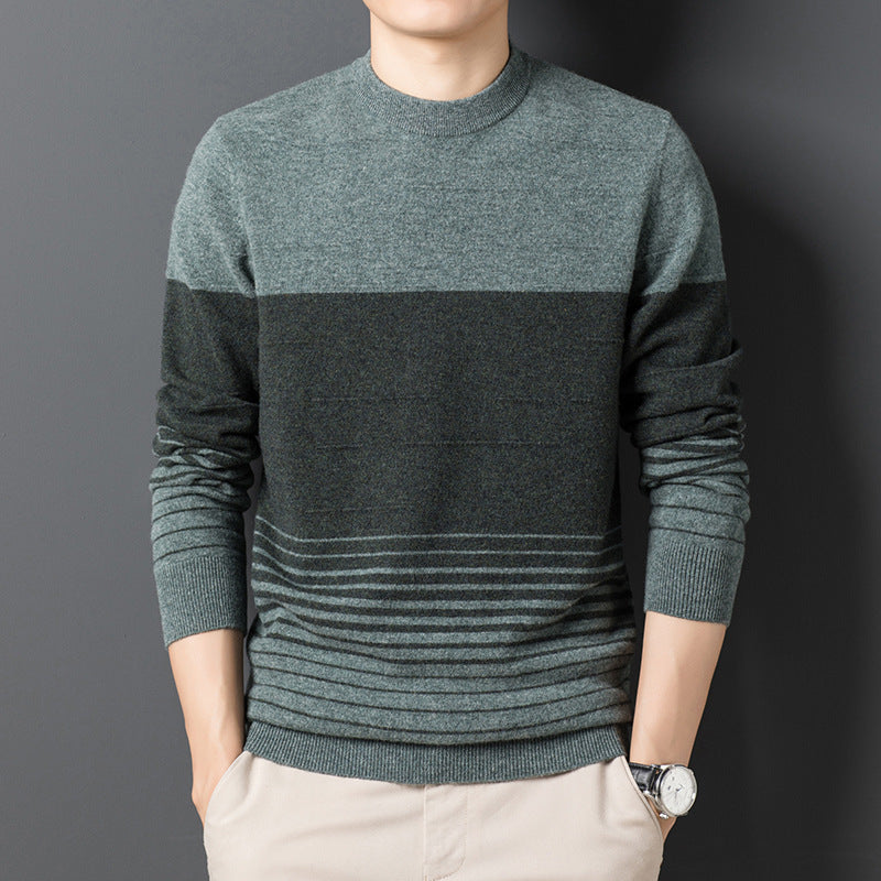 Mens Pure Wool Warmth Thick Sweater