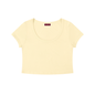Women's Solid Color Slim Crop T-Shirt