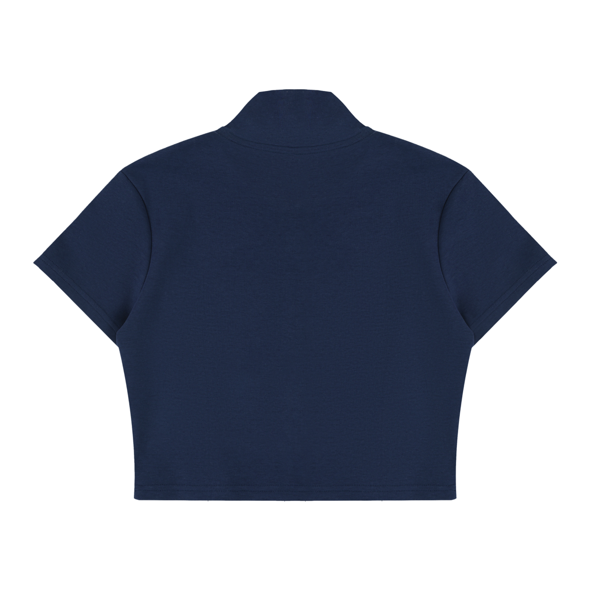 Women's Cropped Full Zip Short Sleeve T-Shirt 220GSM