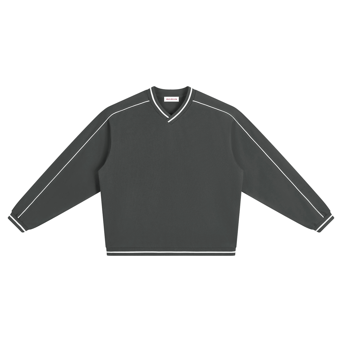 Unisex Color Block V-Neck Sweatshirt