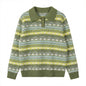 Striped long sleeved sweater