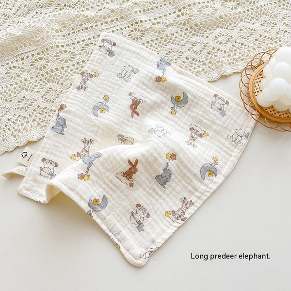 Baby Four-Layer Gauze Towel - Floral Print