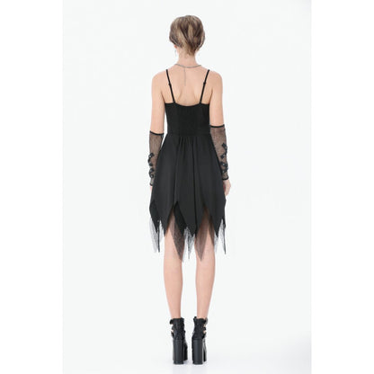 Dark in Love Punk Sleeveless Dress with Chains