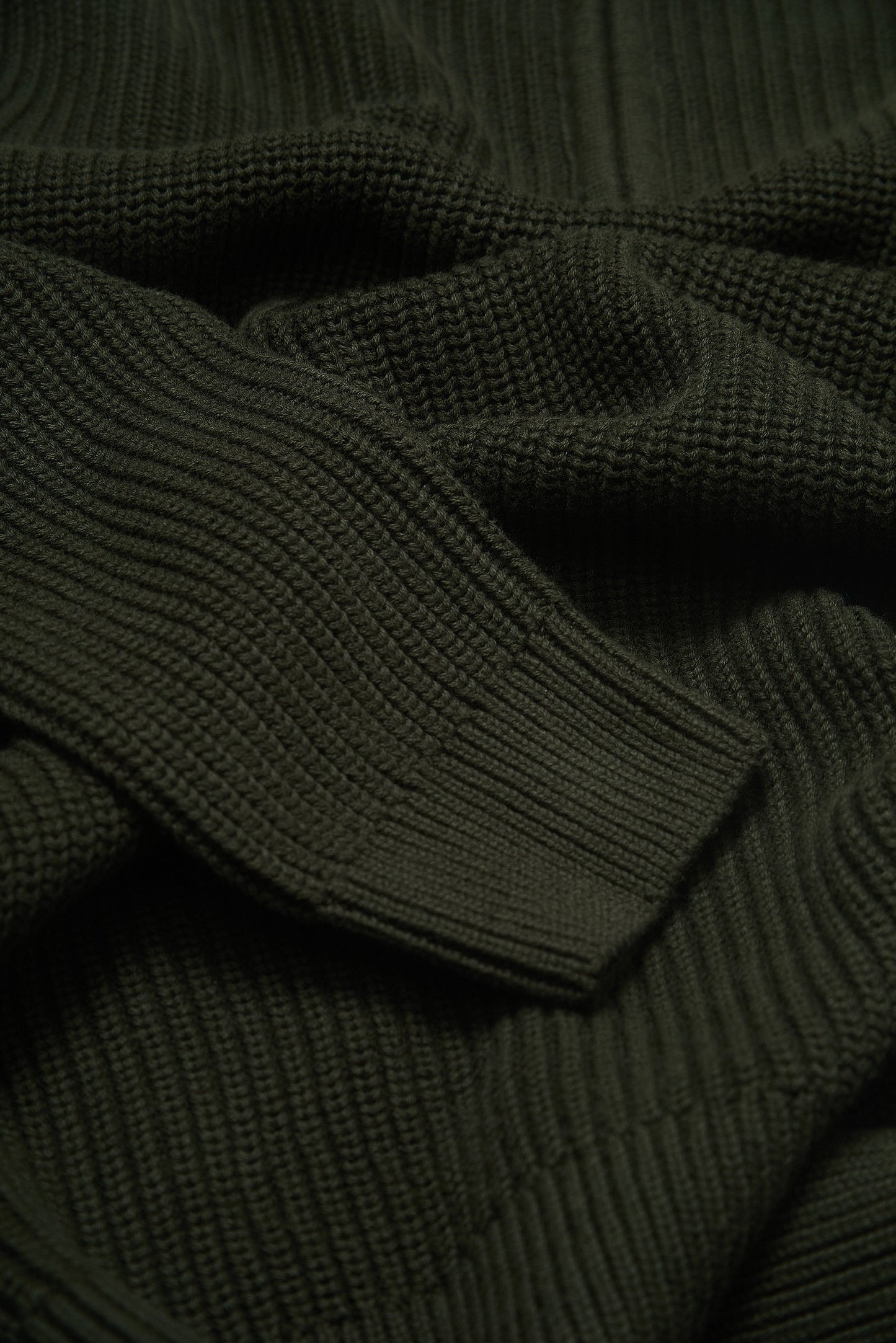 J Hailey Quarter Zip Knit -  Dark Sage