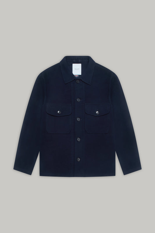 Goring Jacket - Navy Moleskin