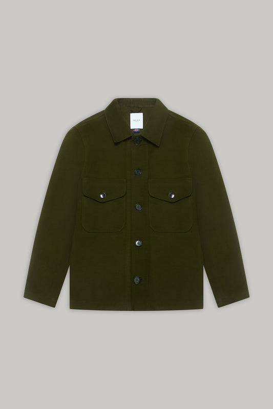 Goring Jacket - Olive Moleskin