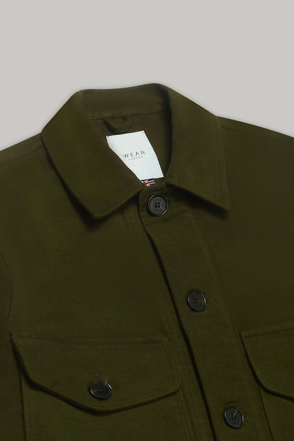 Goring Jacket - Olive Moleskin