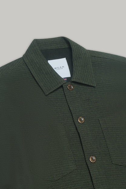 Bart Long Sleeve Shirt - Olive Malta