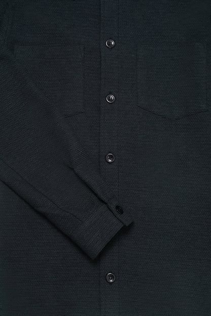 Bart Long Sleeve Shirt - Black Malta