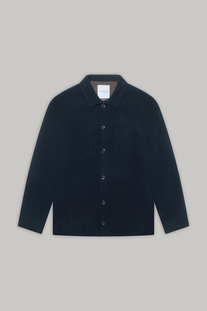 Bart Long Sleeve Shirt - Navy Malta