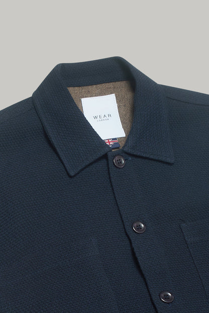 Bart Long Sleeve Shirt - Navy Malta