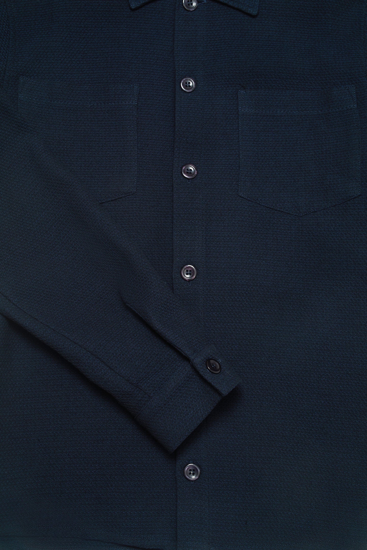 Bart Long Sleeve Shirt - Navy Malta