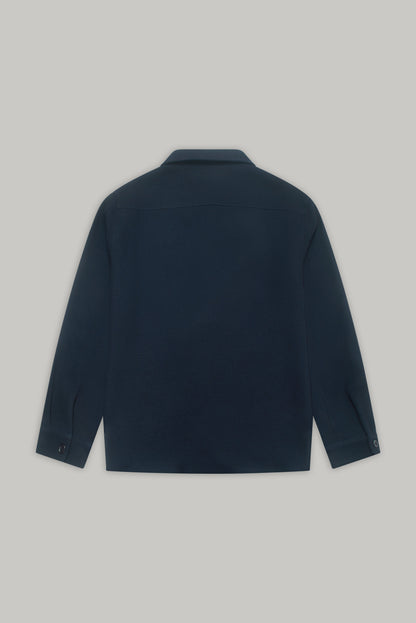 Bart Long Sleeve Shirt - Navy Malta