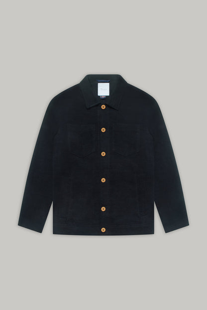 Turner Shacket - Charcoal Herringbone Moleskin