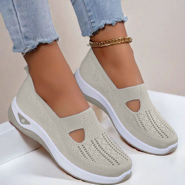 Chaussures Plates en Maille, Tendance, Respirantes, Antidérapantes, à Semelle Souple, Décontractées pour Femmes