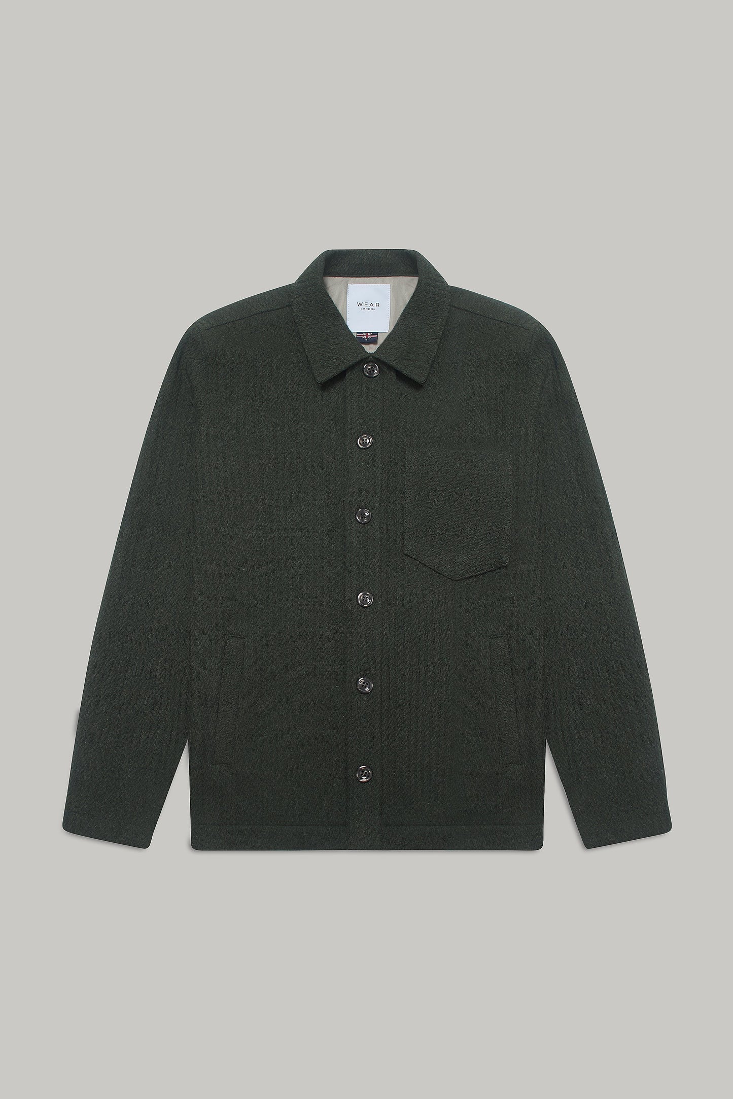 Theydon Overshirt - Olive Waffle