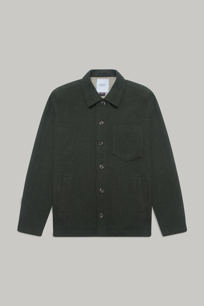 Theydon Overshirt - Olive Waffle