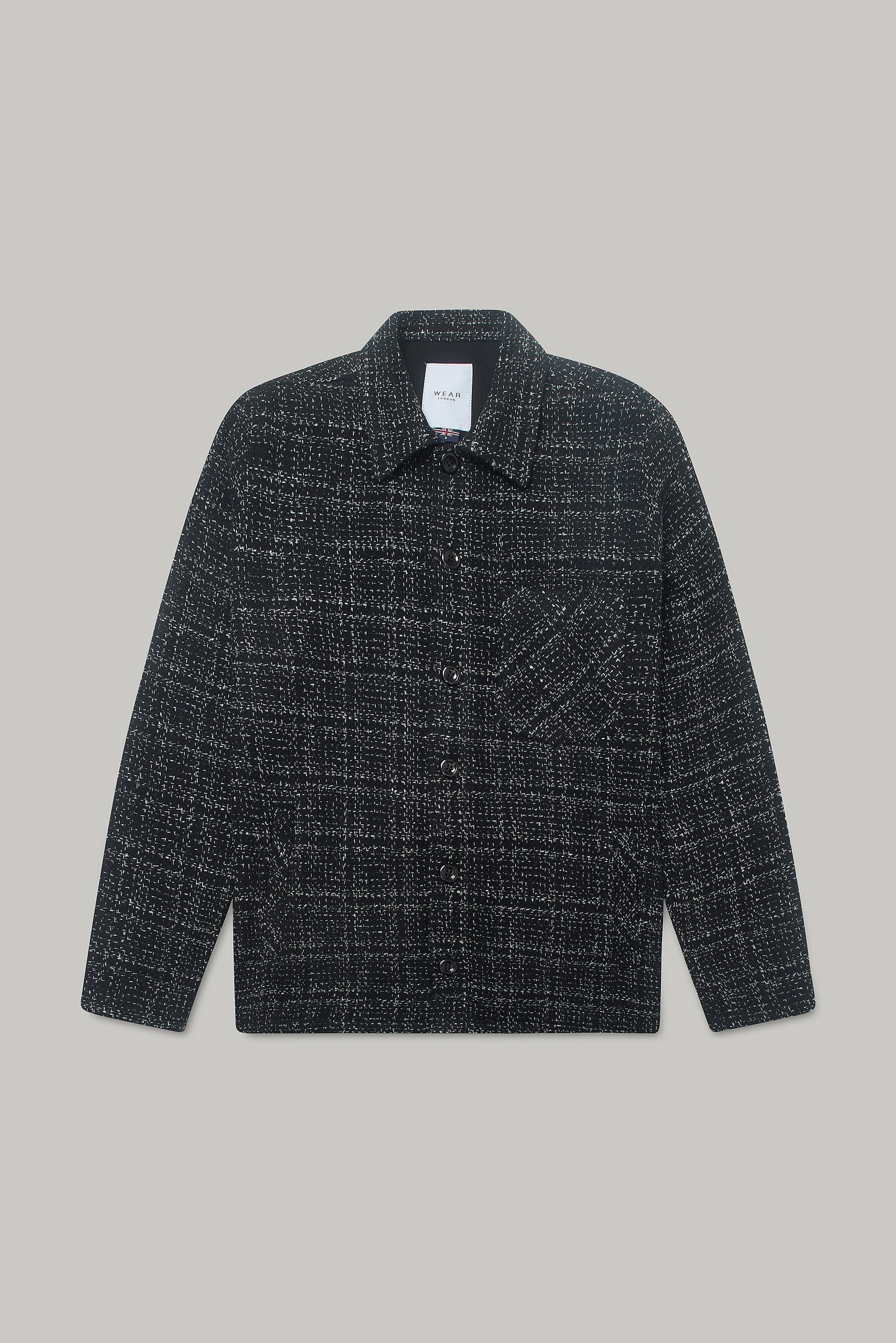Theydon Frame Overshirt - Black / White