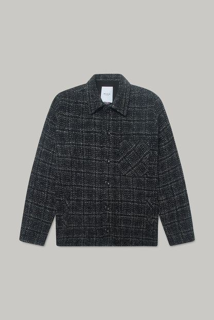 Theydon Frame Overshirt - Black / White