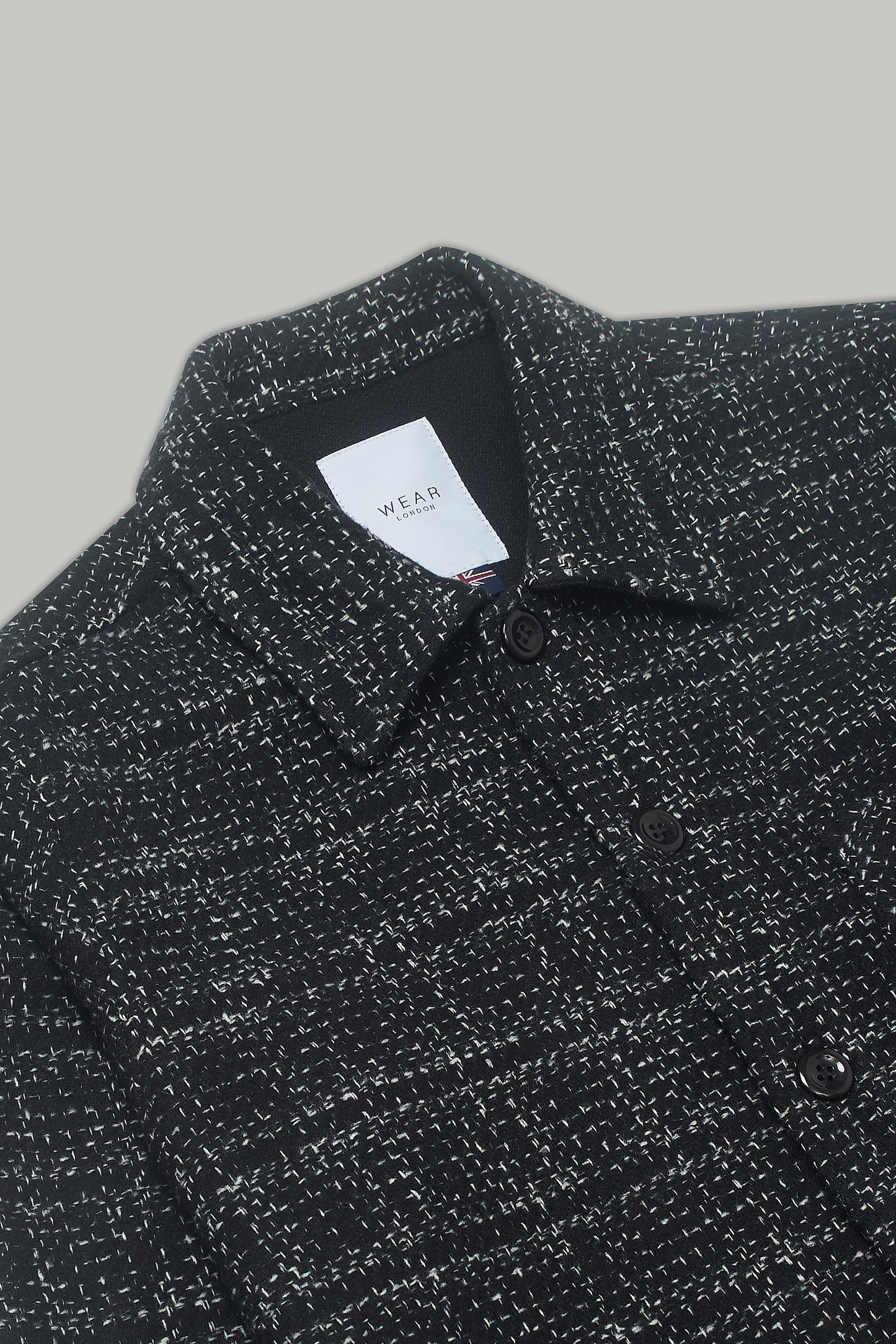 Theydon Frame Overshirt - Black / White