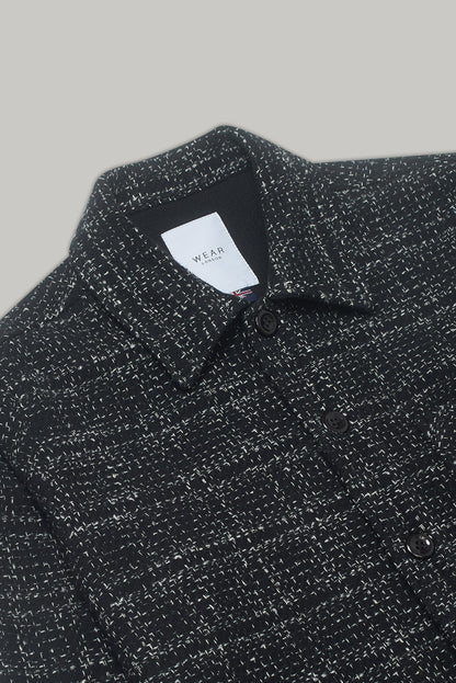 Theydon Frame Overshirt - Black / White