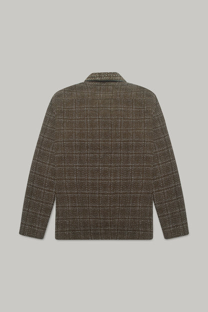Bart Frame Overshirt - Mocha / Ecru