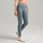 Womens High-Waist Butt-Lifting Fleece-Lined Nude-Feel Sports Tight Yoga Pants