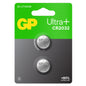 GP CR2032 Ultra Plus 3V Lithium Coin Cell Batteries - Pack of 2