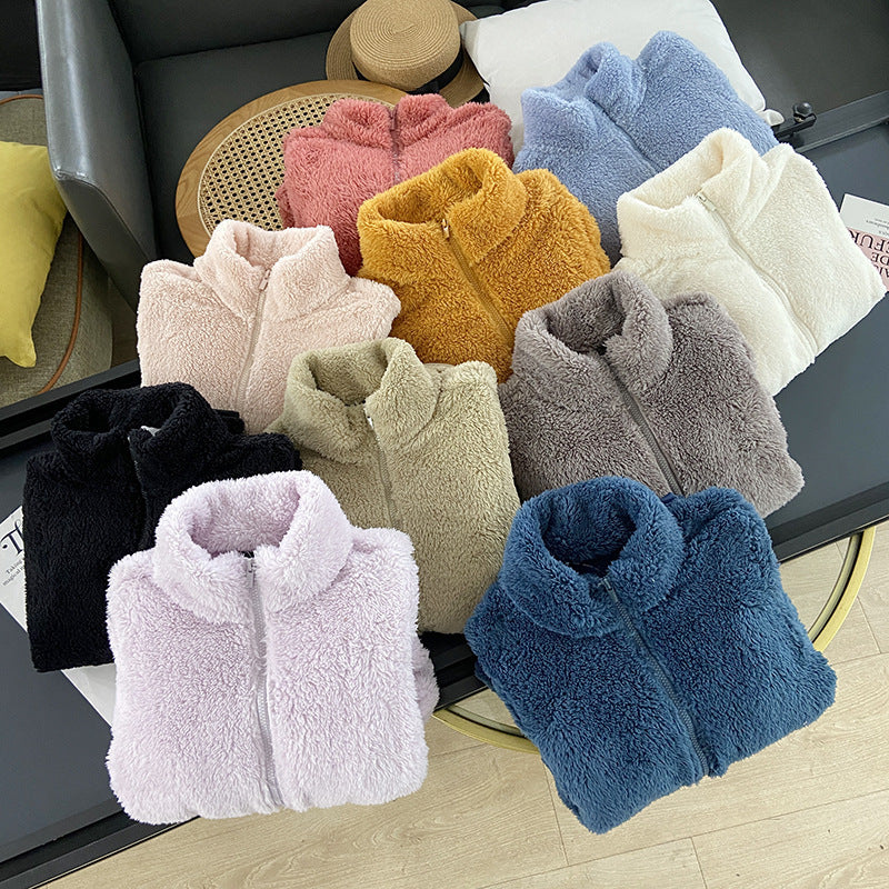 Women's Long Fleece full zip Cardigan