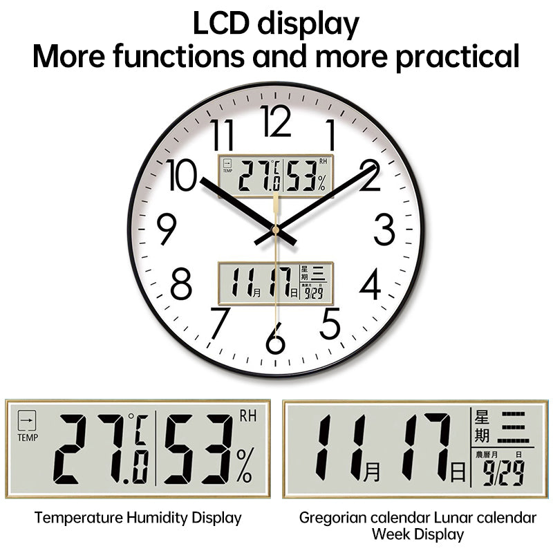 Electronic Calendar Wall Clock.