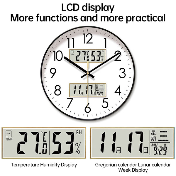 Electronic Calendar Wall Clock.
