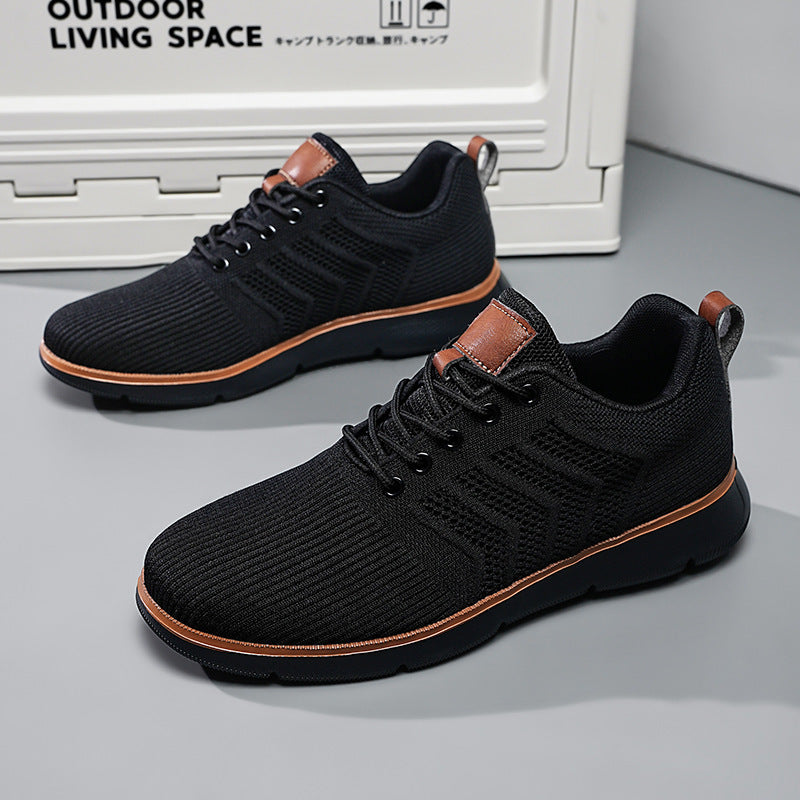 Mens Lace-up Mesh Sneakers