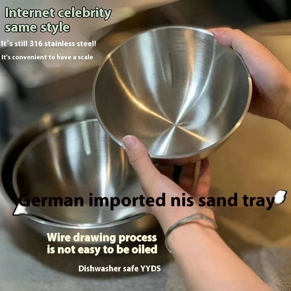 Stainless Steel Mixing Basin for Egg Beating