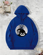 Mens Printed Fleece Hooded Sweatshirt