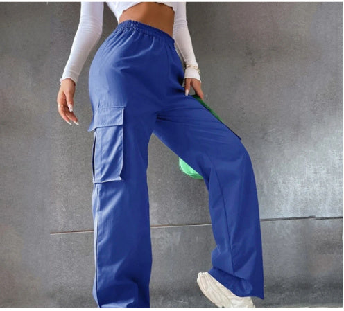 High Waist Wide Leg Straight trousers