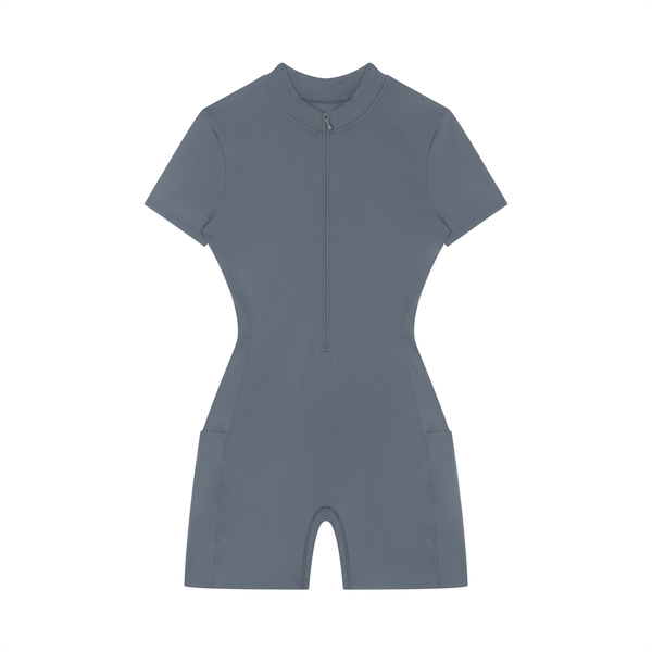 Waran Women’s Quarter-Zip Short Sleeve Romper