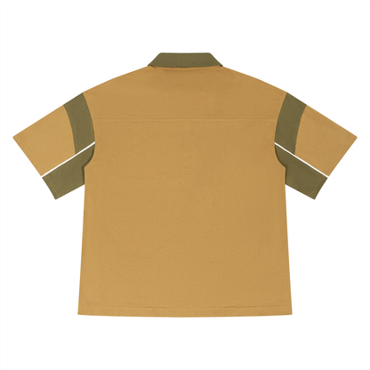 Unisex Boxy Color Block Polo Shirt 230GSM