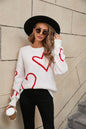 Hearts Valentine's Day Pullover