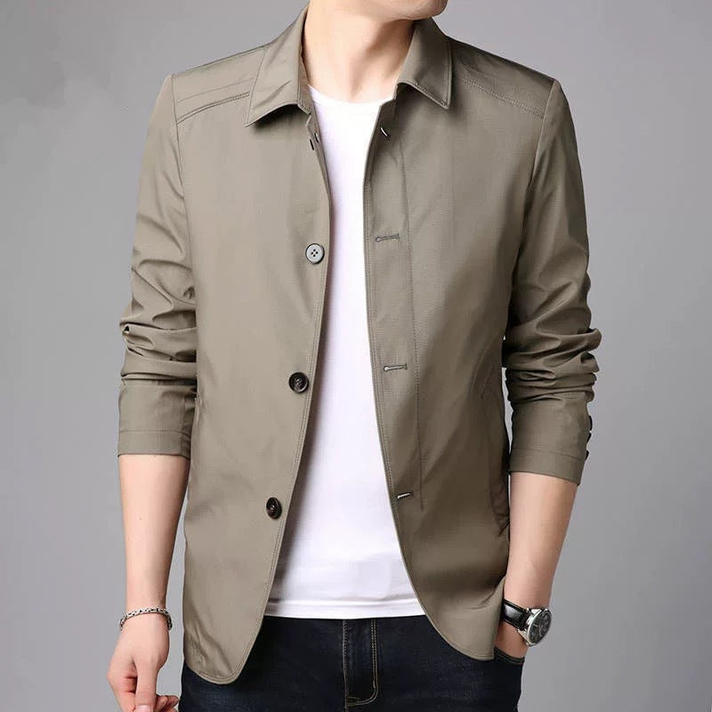 Men's Mid Length Single-breasted jacket
